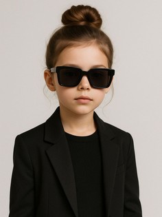 Очки солнцезащитные детские, uv 400, ширина 13 см, дужка 12.4 см, линза 5.5×3.7 см No Brand