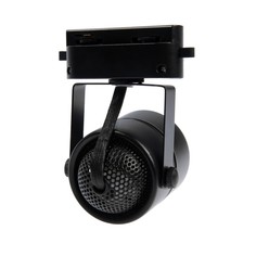 Трековый светильник luazon lighting под лампу gu10, круглый, корпус черный