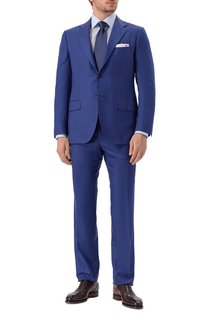 Костюм из смеси кашемира и шелка Kiton