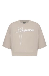 Хлопковая футболка Rick Owens x Champion Rick Owens