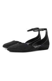Текстильные балетки Giorgio Armani