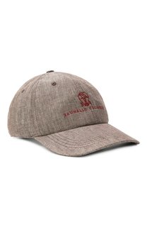 Льняная бейсболка Brunello Cucinelli