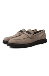 Пенни-лоферы из нубука Brunello Cucinelli