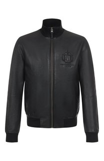 Кожаный бомбер Aeronautica Militare