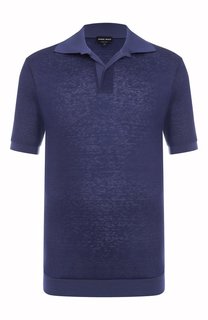 Льняное поло Giorgio Armani