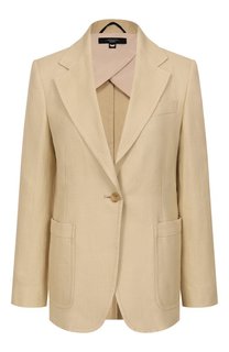Жакет из хлопка и льна Weekend Max Mara