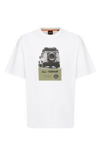 Хлопковая футболка BOSS Orange