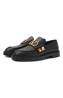 Кожаные лоферы Stud Sign Valentino