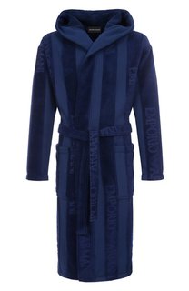 Хлопковый халат Emporio Armani