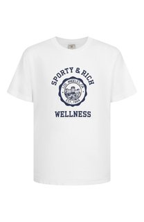 Хлопковая футболка Sporty and Rich