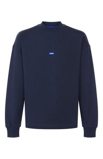 Хлопковый свитшот HUGO Blue