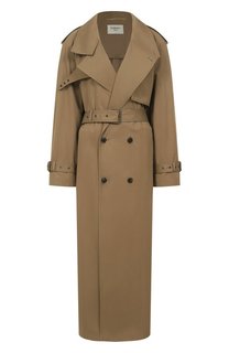Хлопковый тренч Saint Laurent
