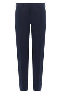 Брюки изо льна и хлопка Brioni