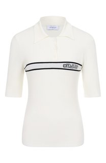 Поло из вискозы Off-White