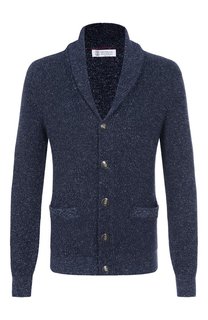 Кардиган из хлопка и льна Brunello Cucinelli