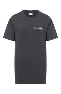 Хлопковая футболка Sporty and Rich