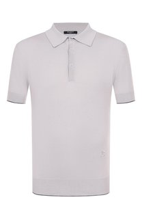 Поло из шелка и хлопка Balmain