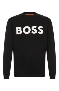 Хлопковый свитшот BOSS Orange