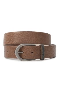 Кожаный ремень Brunello Cucinelli