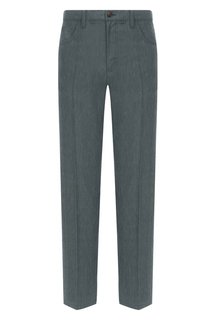 Брюки изо льна и шерсти Canali
