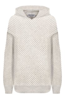 Худи из шерсти и хлопка Brunello Cucinelli