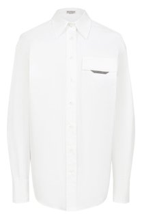 Хлопковая рубашка Brunello Cucinelli
