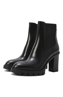 Кожаные ботильоны Santoni