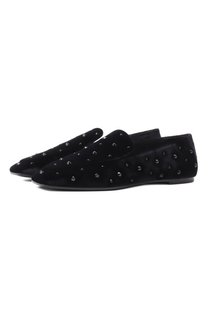 Текстильные лоферы Emporio Armani
