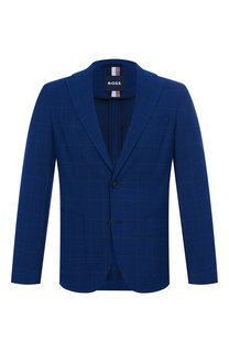 Пиджак из шерсти и хлопка BOSS