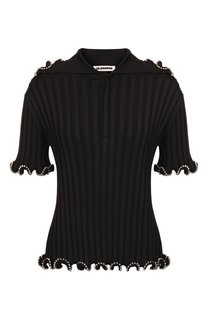 Поло из вискозы Jil Sander