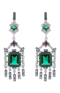 Серьги Art-deco Queensbee