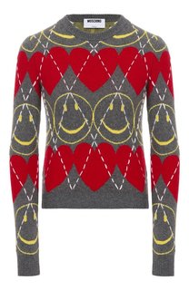 Пуловер из шерсти и вискозы Moschino