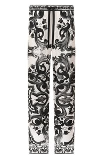 Шелковые домашние брюки Dolce & Gabbana