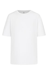 Футболка из вискозы и хлопка Brunello Cucinelli