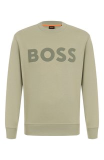 Хлопковый свитшот BOSS Orange