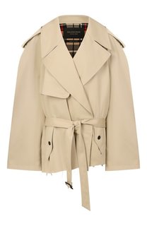 Хлопковый тренч Balenciaga