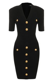Платье из вискозы Balmain