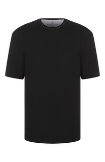 Футболка из вискозы и хлопка Brunello Cucinelli