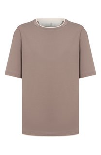 Хлопковая футболка Brunello Cucinelli