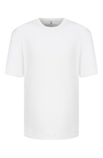Футболка из вискозы и хлопка Brunello Cucinelli