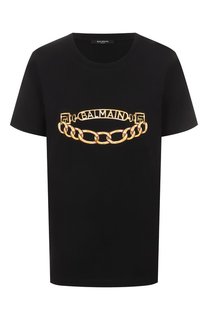 Хлопковая футболка Balmain