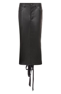 Кожаная юбка Balenciaga