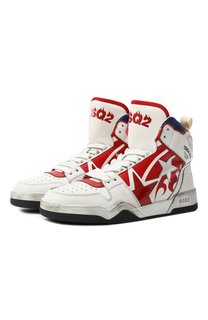 Кожаные кеды Spiker Dsquared2