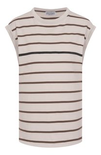 Хлопковая футболка Brunello Cucinelli