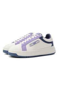 Кожаные кеды Emporio Armani