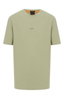 Хлопковая футболка BOSS Orange