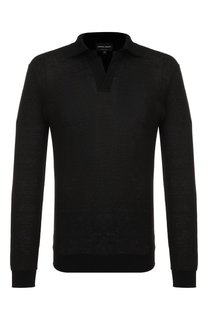 Льняное поло Giorgio Armani