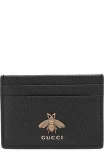Кожаный чехол для кредитных карт Animalier Gucci