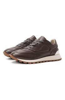 Кожаные кроссовки Brunello Cucinelli