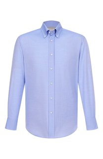 Хлопковая сорочка Brunello Cucinelli